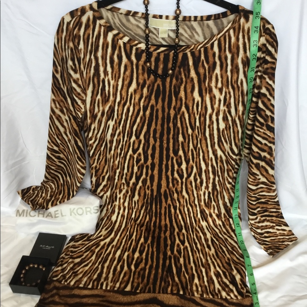 Micheal Kors Leopard Dress with Matching Jewelry